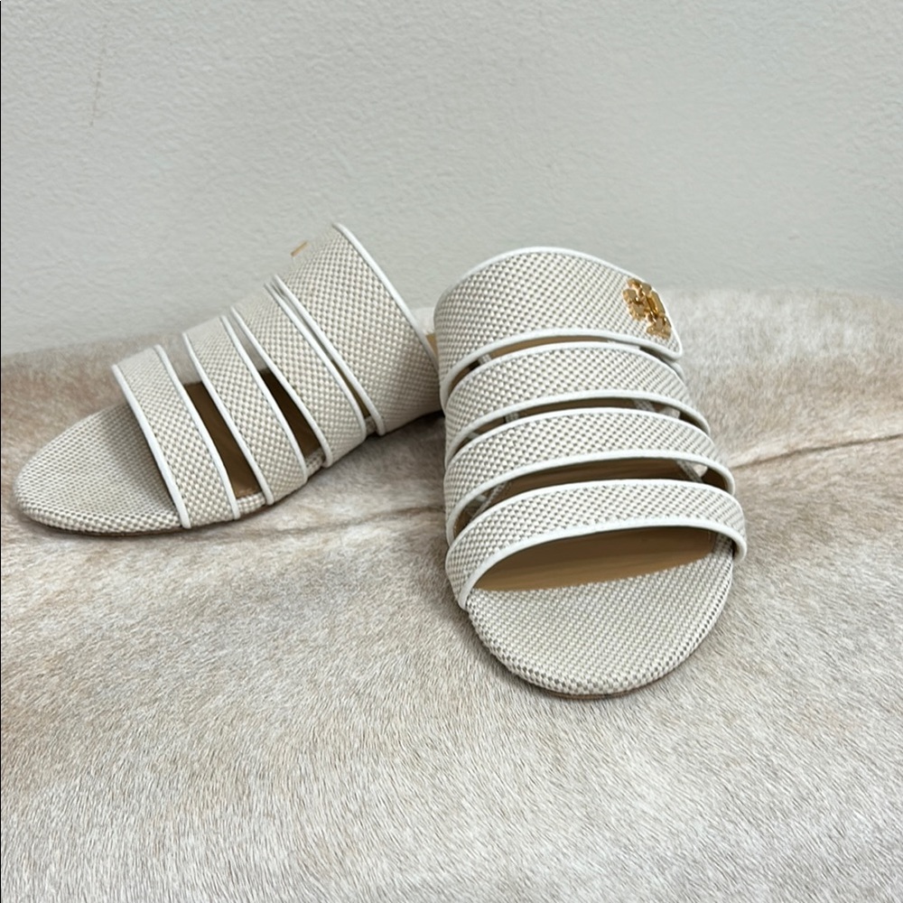 Tory Burch Multiband Slide Sandals.
